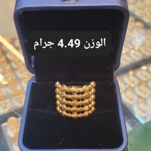خاتم ذهب دبي الوزن 4.49 جرام