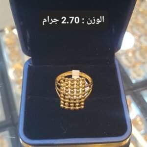 خاتم ذهب دبي الوزن 2.70 جرام
