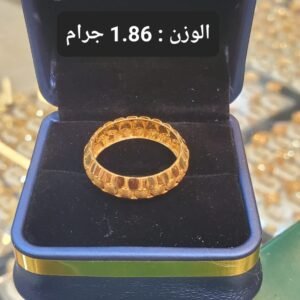 خاتم ذهب دبي الوزن 1.86 جرام